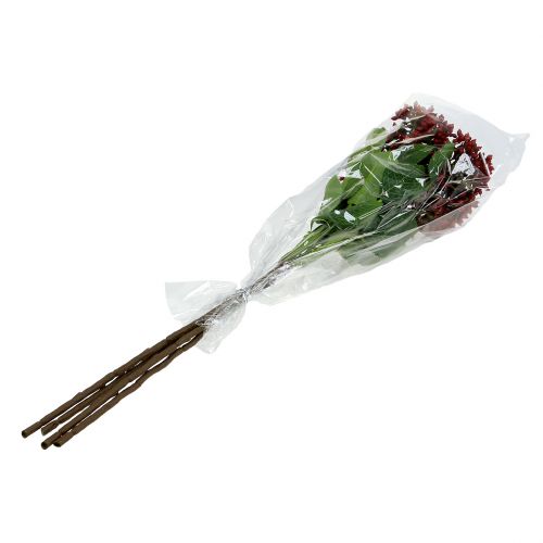Floristik24 Uogų šakelė raudonos viburnum uogos 54cm 4vnt