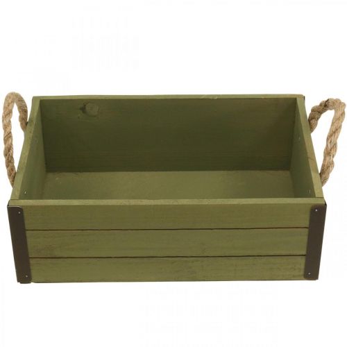 daiktų Vintažinė gėlių dėžutė medinė vazono žaliava L24/30cm rinkinys iš 2