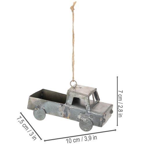 daiktų Vintažiniai dekoratyviniai metaliniai automobiliai pakabinimui, įvairių dydžių, 9-10 cm, 4 vnt.
