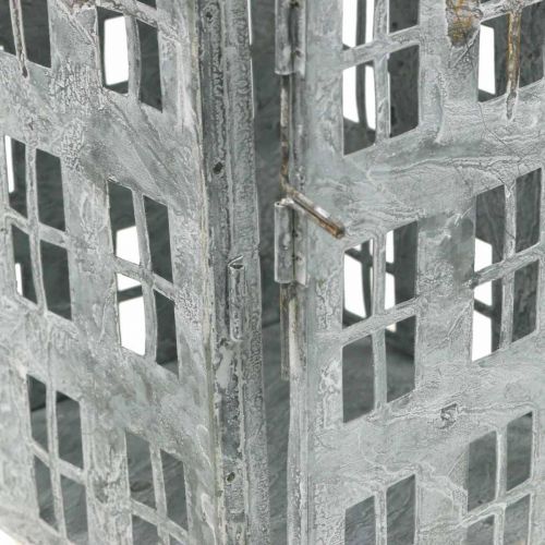 daiktų Vintažinis dekoratyvinis žibintuvėlis metalinis šviesos namas Shabby Chic H41,5cm