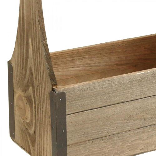 daiktų Vintažinė medinė sodinimo įrankių dėžė augalų dėžė 28×14×31cm