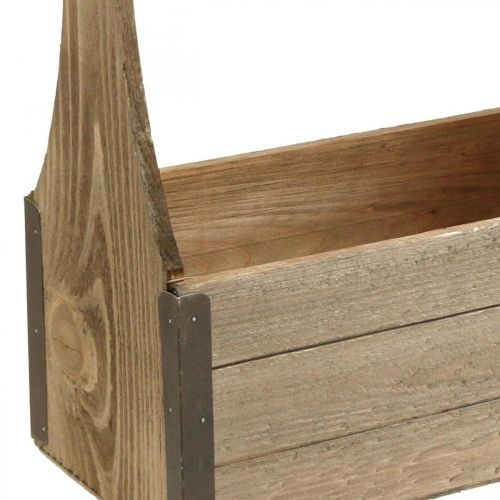 Floristik24 Vintažinė medinė sodinimo įrankių dėžė augalų dėžė 28×14×31cm