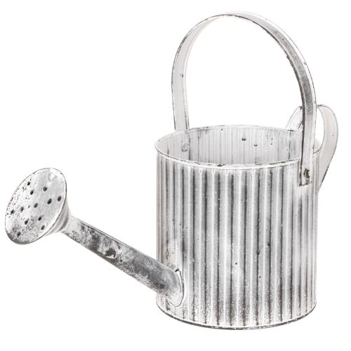 Vintažinis vazonas Ø17cm, dekoratyvinė laistytuvė, metalinis vazonas „shabby chic“ pirkti | Floristik24.lt