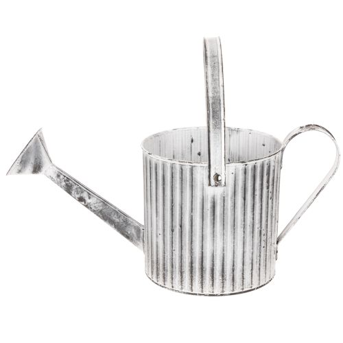 Vintažinis vazonas Ø17cm, dekoratyvinė laistytuvė, metalinis vazonas „shabby chic“ | Floristik24.lt