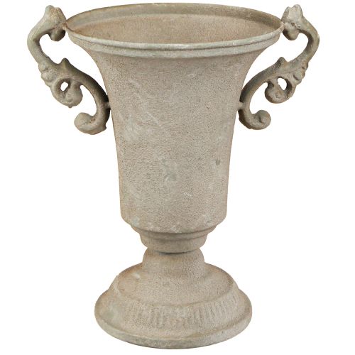 Floristik24 Senovinis trofėjus pilkas metalinis trofėjus su rankena H22,5cm