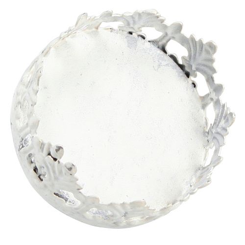 Floristik24 Vintažinis arbatinės žvakės laikiklis, skirtas prijungti baltas Ø5,5cm H8cm 4vnt
