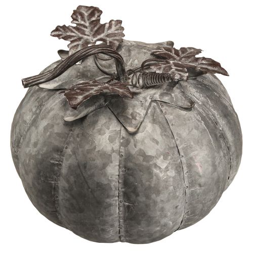 Floristik24 Vintažinė cinko dekoratyvinė moliūgų rudens puošmena iš metalo Ø21cm H20cm