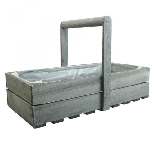 Vintažinė gėlių dėžutės sodintuvas medinė dėžutė 40×20×10cm