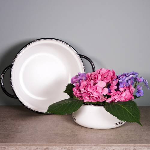 Floristik24 Vintažiniai metaliniai dubenys Ø19,5cm - Ø25cm 2vnt