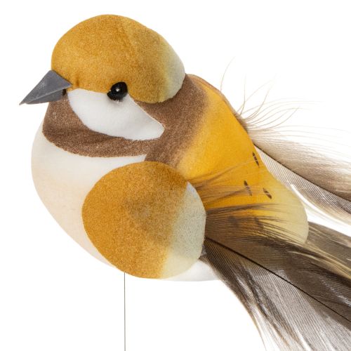 daiktų Paukščių dekoracijos šventiniam stalo papuošimui. Universalūs paukščių kuoliukai, 10 cm, 12 dalių.