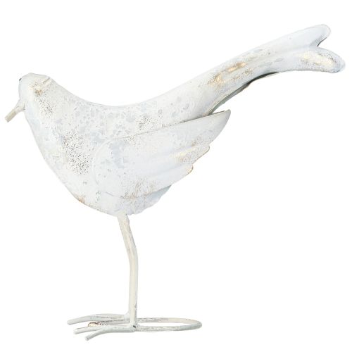 daiktų Paukščių dekoravimo metalas iš balto aukso vintage 29 cm x 24,5 cm