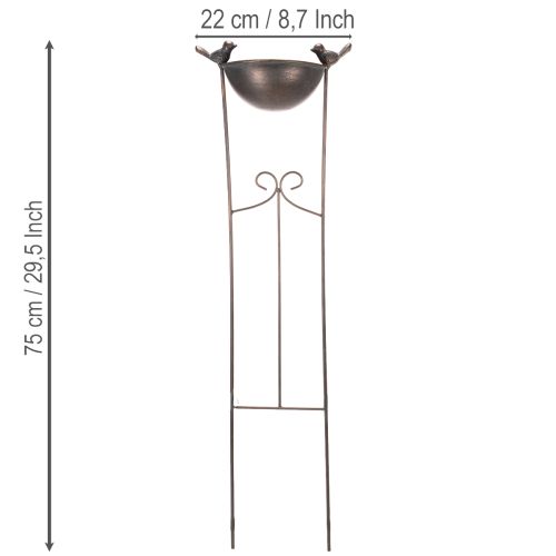 daiktų Dekoratyvinė paukščių vonelė, gėlių dubuo su grotelėmis, nostalgiškos išvaizdos, stilingas sodo akcentas, 75 cm