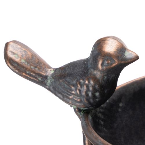 daiktų Dekoratyvinė paukščių vonelė, gėlių dubuo su grotelėmis, nostalgiškos išvaizdos, stilingas sodo akcentas, 75 cm