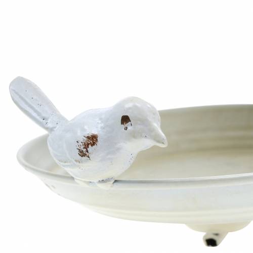 Floristik24 Paukščių lesyklėlė metaliniam kremui pakabinti, grotelės Ø21cm H27cm