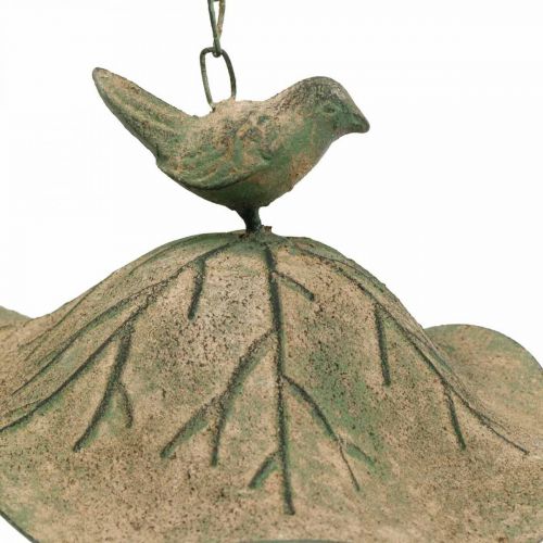 Paukščių vonia pakabinama metalinė paukščių vonia sodo senovinė išvaizda H28cm