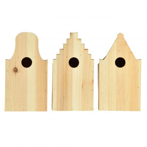 daiktų Paukščių namelis Medinė perų dėžutė Blue Tit Fir H22,5cm 3vnt