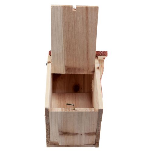 daiktų Medinis paukščių namelio inkilas natūralios rudos/smėlio spalvos 23cm 1 vnt