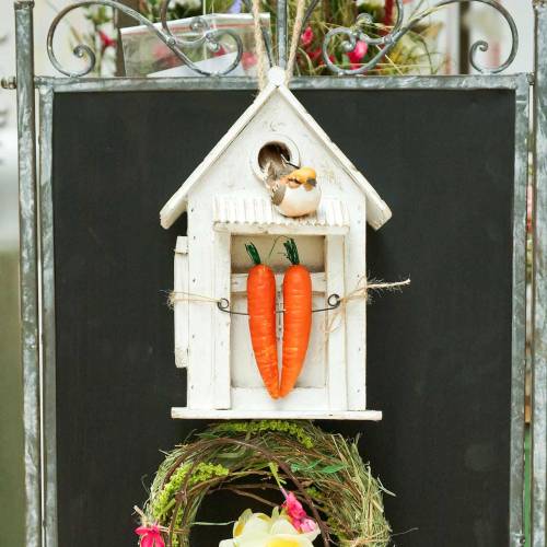 Floristik24 Kabantis Birdhouse White H25,5cm