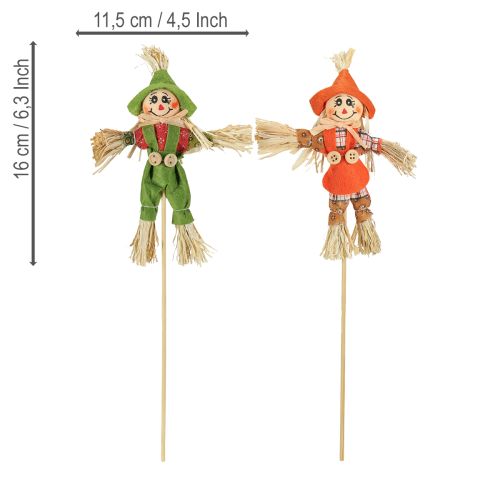 daiktų Kaliausės gėlių kuolai žaliai oranžiniai, aukštis 16 cm, 16 vnt.