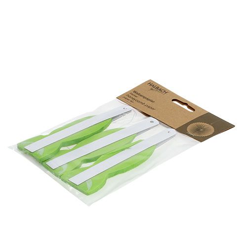 Floristik24 Korių popierinė gėlė žalia Ø20cm 3vnt