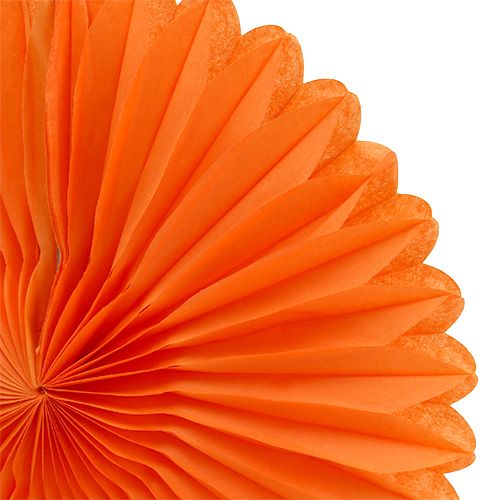 Floristik24 Korinio popieriaus gėlė oranžinė Ø20cm 3vnt