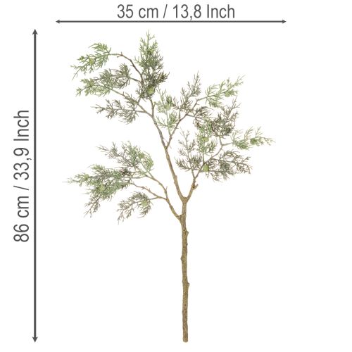 Dirbtinė kadagio šaka, dekoratyvinė dirbtinė šaka vazoms, 86 cm | Floristik24.lt