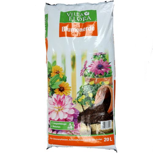 daiktų Žemės Villa Flora vazoninis dirvožemis (20 litrų)