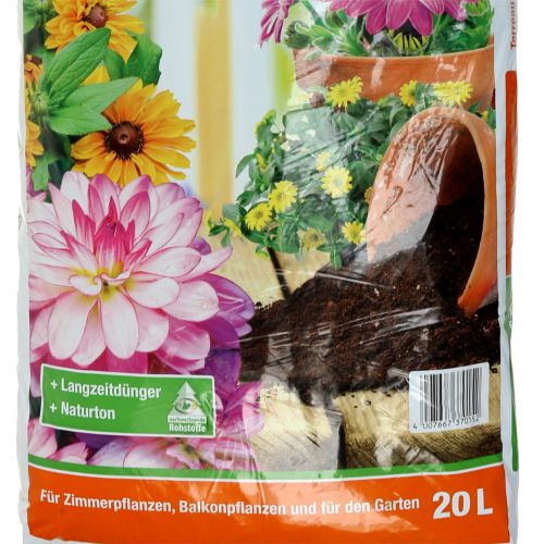daiktų Žemės Villa Flora vazoninis dirvožemis (20 litrų)