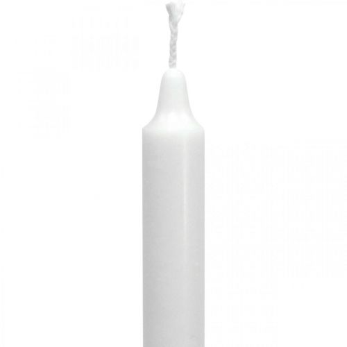 daiktų PURE vaško žvakės lazdelės žvakės baltos 250/23mm natūralus vaškas 4 vnt.
