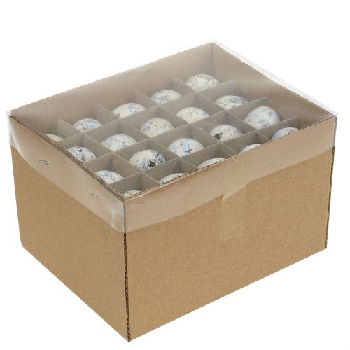 daiktų Putpelių kiaušiniai baltai marmuruoti 3,5cm - 4cm 50 vnt