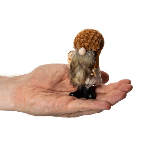 Nykštuko figūrėlė su barzda ir smailia skrybėle, 10 cm, 3 dalys | Floristik24.lt