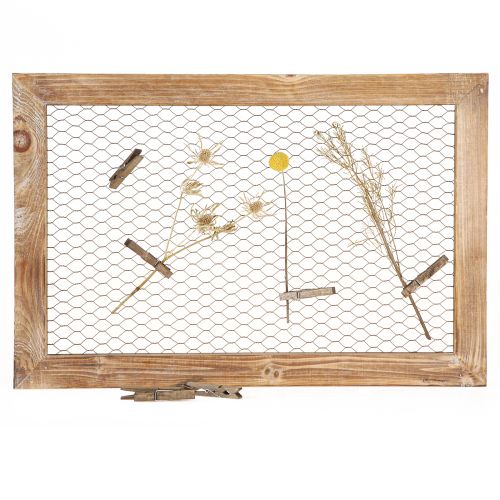 Floristik24 Sienų apdaila Mediena Metalas Rustic Decoration Ruda 40x60cm