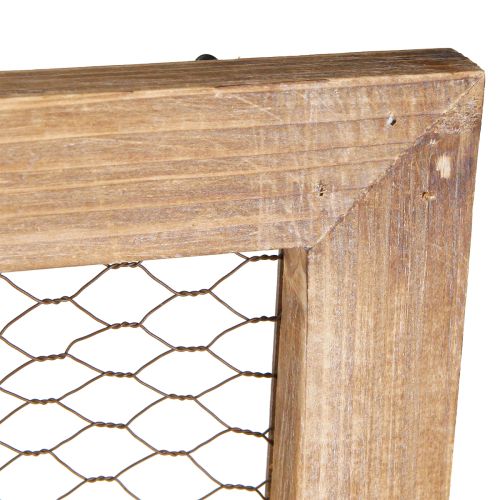 daiktų Sienų apdaila Mediena Metalas Rustic Decoration Ruda 40x60cm