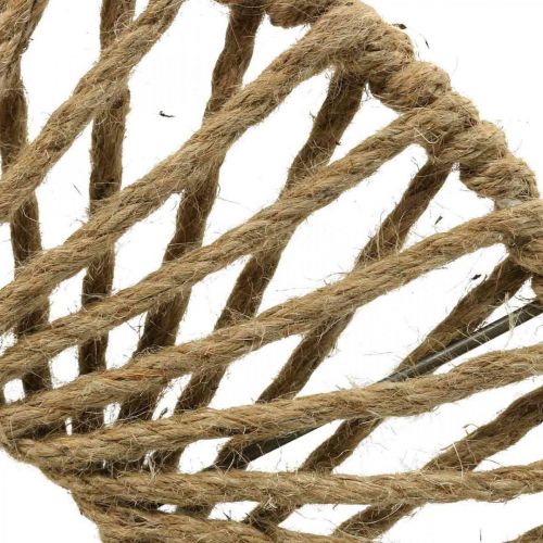 Floristik24 Sienų apdaila Boho stiliaus, dekoratyvinė džiuto juostelė Ø38cm