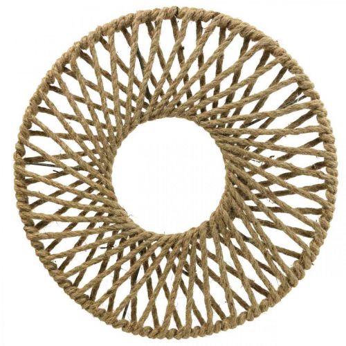 Floristik24 Sienų apdaila Boho stiliaus, dekoratyvinė džiuto juostelė Ø38cm