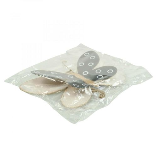 daiktų Wall Art Butterfly Deco juodas baltas auksas metalinis 15 cm