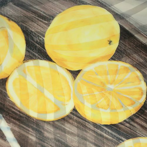 daiktų Sienų dekoravimo vasaros dekoracijos paveikslas su citrininiu limonadu 40×60cm