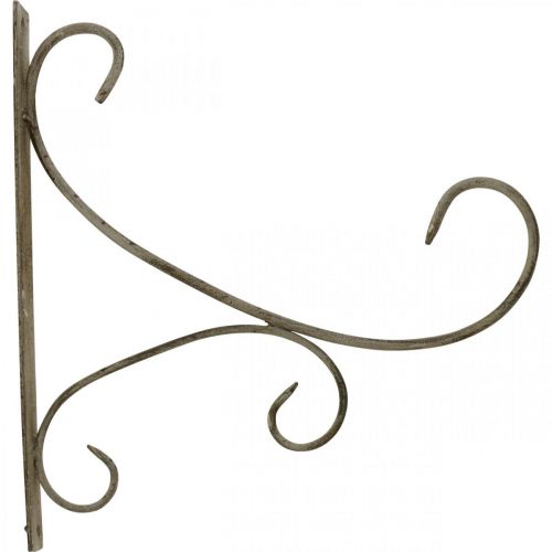 daiktų Sieninis kablys, metalinis augalų laikiklis, pakabinamas krepšelio laikiklis H30cm D28,5cm