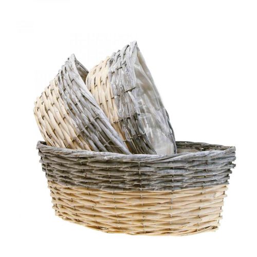 daiktų Pintas krepšelis sodinimui Augalų dubuo L29/33/38cm rinkinyje 3