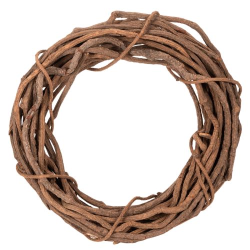 Natūralus gluosnio vainikas kaip amatų vainikas floristikai, 40 cm pirkti | Floristik24.lt