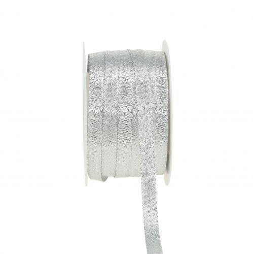 daiktų Kalėdinė juostelė lurex sidabrinė 10mm 50m