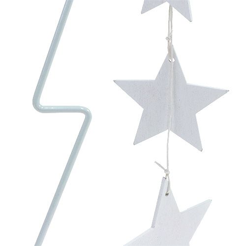 Floristik24 Eglutė metalinė balta H53,5cm