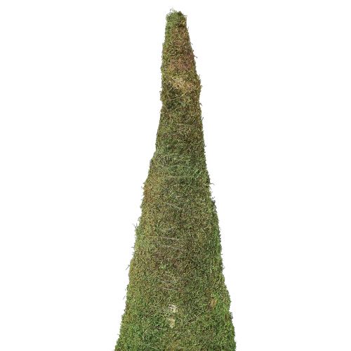 daiktų Eglutės samanų puošmena žalios spalvos natūrali Ø30cm H100cm