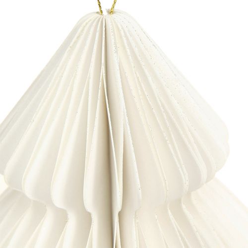 daiktų Kalėdų eglutės popierius Kalėdinis baltas sidabras 20cm 5vnt
