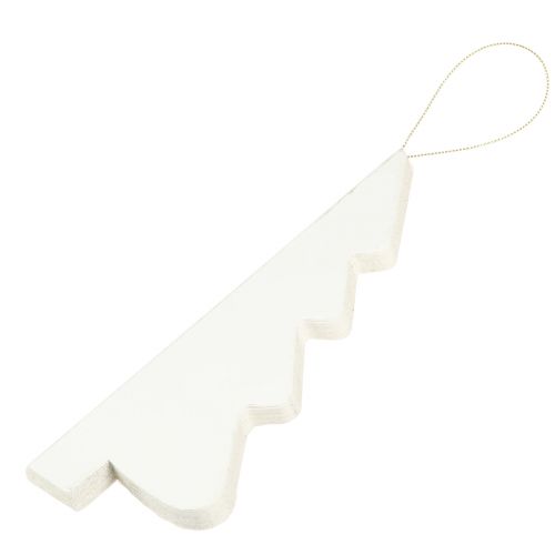 daiktų Kalėdų eglutės popierius Kalėdinis baltas sidabras 20cm 5vnt