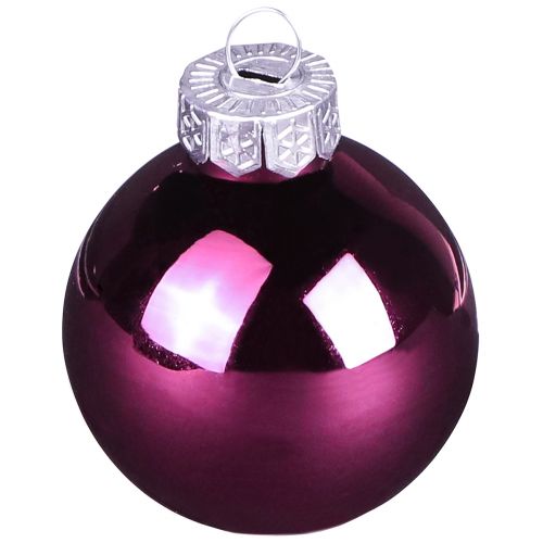 daiktų Eglutės rutuliai iš stiklo Berry Mix Ø6cm 24 vnt