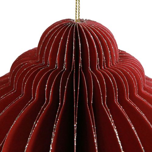 daiktų Kalėdinės dekoracijos popierius Kalėdų eglutės papuošalai Bordeaux H20cm