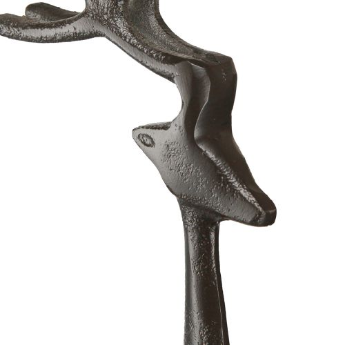 daiktų Kalėdinė puošmena šiaurės elnio puošmena metalinė ruda 15x9x53cm