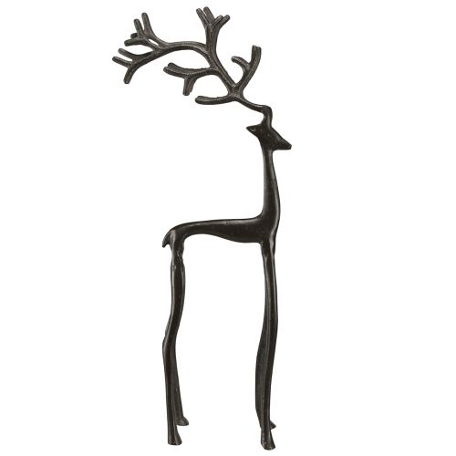 daiktų Kalėdinė puošmena šiaurės elnio puošmena metalinė ruda 15x9x53cm