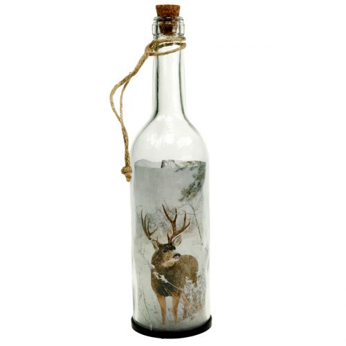 Floristik24 Kalėdinės dekoracijos buteliukas su apšvietimu 30cm